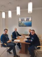 spotkanie burmistrza Roberta Czapli z Komendantem Policji w Goleniowie